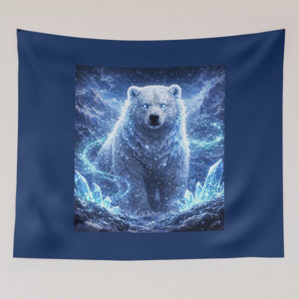 Item preview, Frost Bear Spirit Animal – Arctic Guardian Polar Bear Fantasy Art designed and sold by GeoWild Designs.