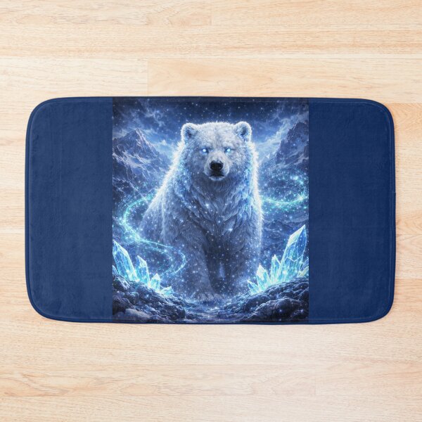 Item preview, Frost Bear Spirit Animal – Arctic Guardian Polar Bear Fantasy Art designed and sold by GeoWild Designs.