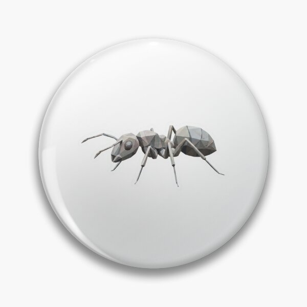 Item preview, Geometric Ant Sticker – Low Poly Gray Design for Entomology Lovers designed and sold by bsbd-action.