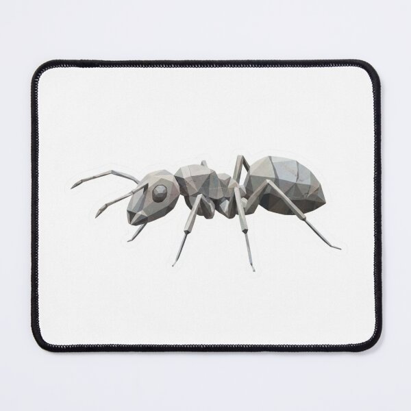 Item preview, Geometric Ant Sticker – Low Poly Gray Design for Entomology Lovers designed and sold by bsbd-action.