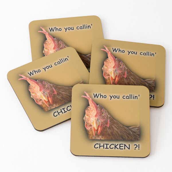 Item preview, Who You Callin' Chicken designed and sold by TheCulturedConures.