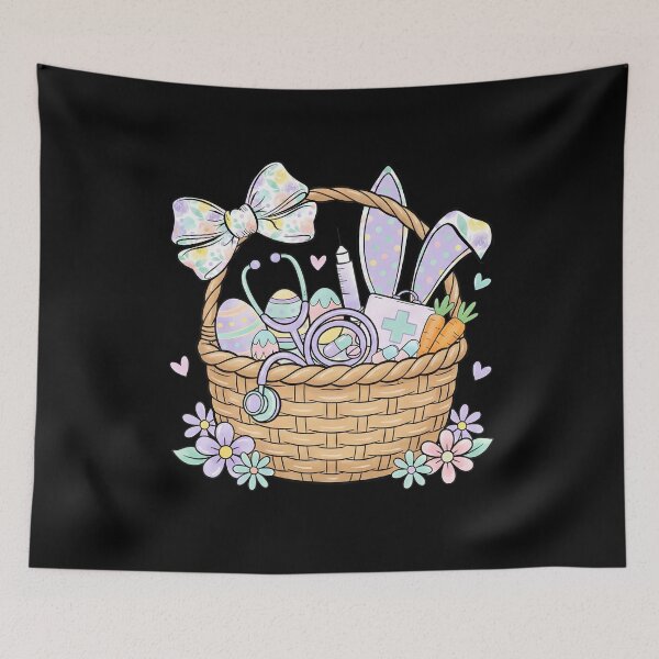 Item preview, Nurse Easter Bunny Basket designed and sold by KroghDs.
