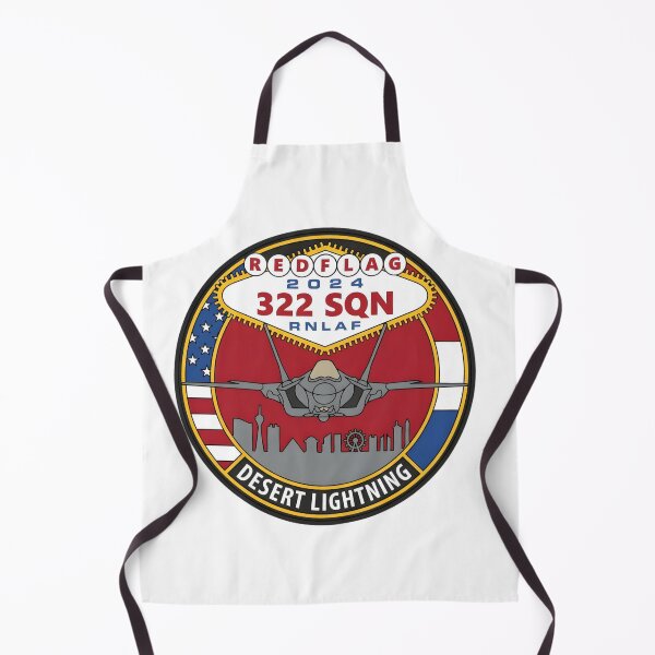 Item preview, Red Flag 2024: 322 SQN RNLAF Desert Lightning Commemorative Patch designed and sold by CharlieDesings.