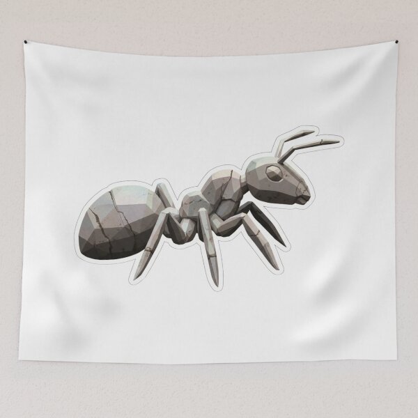 Item preview, Low Poly Stone Ant – Minimalist Geometric Art for Office Decoration designed and sold by bsbd-action.