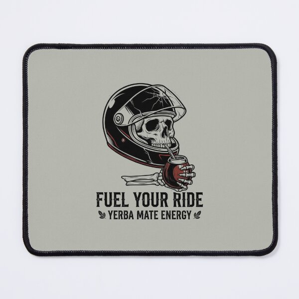 Item preview, Biker Skull Yerba Mate: Fuel Your Ride Natural Energy Ritual designed and sold by Jaroslaw-S.