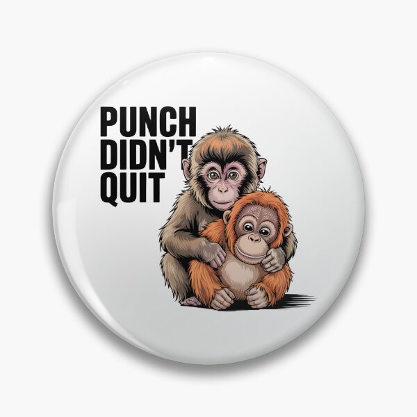 Item preview, Punch and His Plushie - Viral Monkey Aesthetic designed and sold by CoastalEmp.