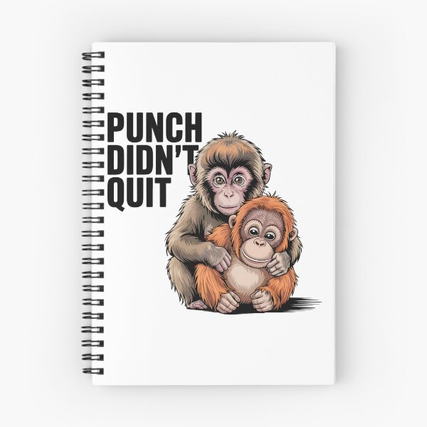 Item preview, Punch and His Plushie - Viral Monkey Aesthetic designed and sold by CoastalEmp.