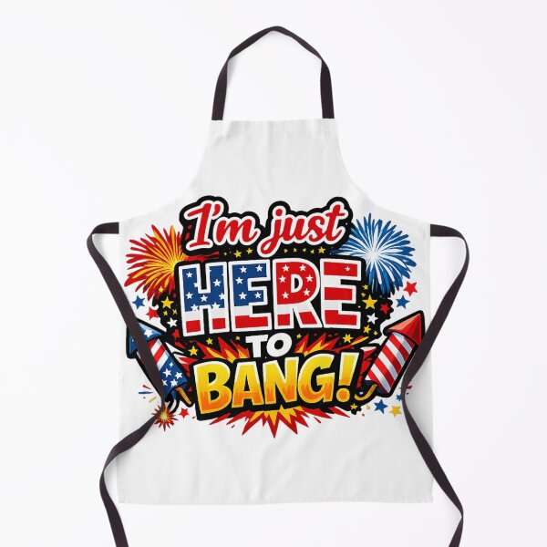 Item preview, Funny 4th of July Memorial Day Just Here To Bang designed and sold by ttuniques.