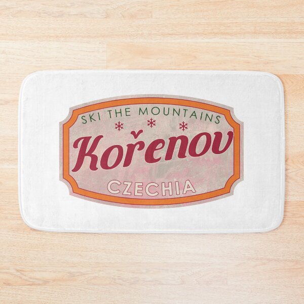 Item preview, Kořenov, Czechia, Ski, textured skiing badge designed and sold by Wanderful-roads.