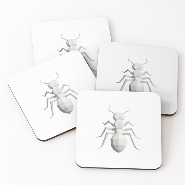 Item preview, Marble Ant Sticker – White Geometric Design for Minimalist Style designed and sold by bsbd-action.