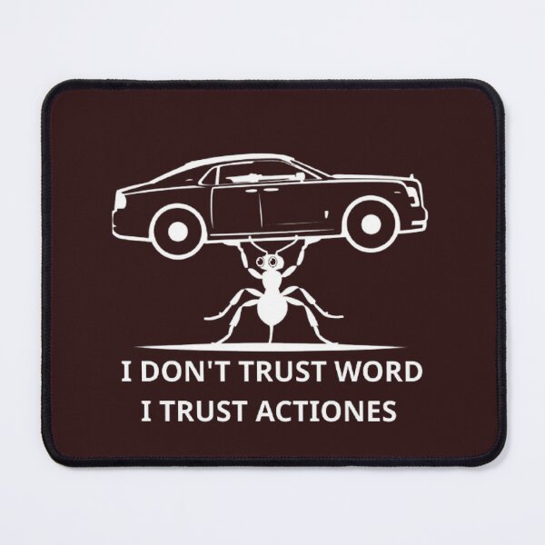 Item preview, Actions Over Words – Minimalist Hustle Mindset Motivational Quote designed and sold by MyDesigneStore.