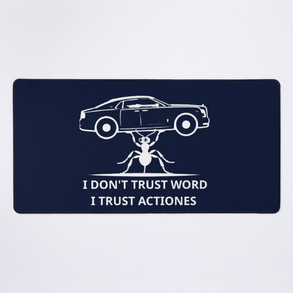 Item preview, Actions Over Words – Minimalist Hustle Mindset Motivational Quote designed and sold by MyDesigneStore.