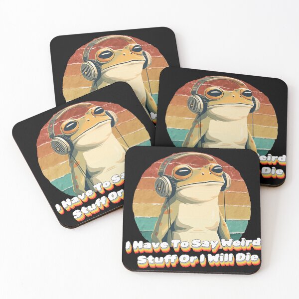 Item preview, I Have To Say Weird Stuff Or I'll Die Chaotic Headphones Frog designed and sold by Region.