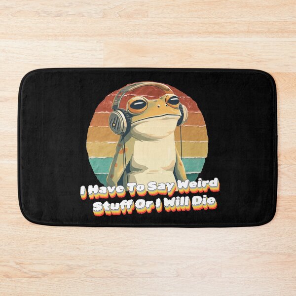 Item preview, I Have To Say Weird Stuff Or I'll Die Chaotic Headphones Frog designed and sold by Region.