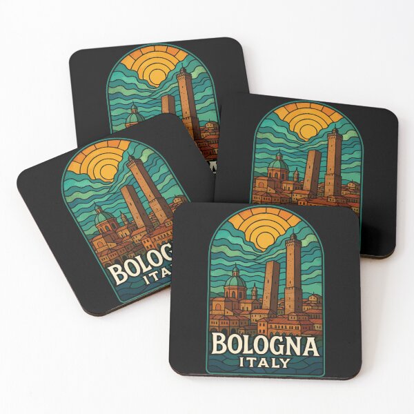 Item preview, Bologna Italy Stained Glass Travel designed and sold by TomFrontierArt.