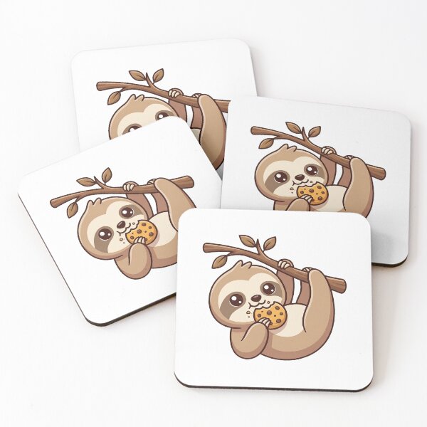 Item preview, Baby sloth eating a cookie designed and sold by Simplify-Art.