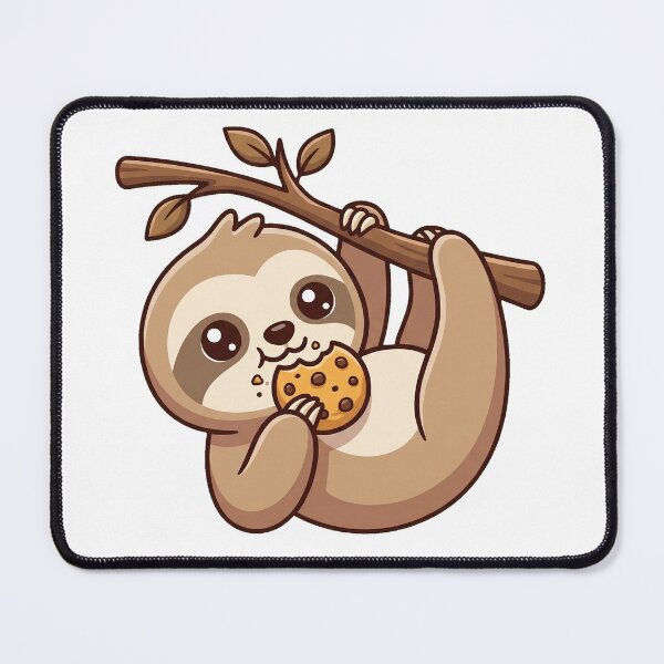 Item preview, Baby sloth eating a cookie designed and sold by Simplify-Art.
