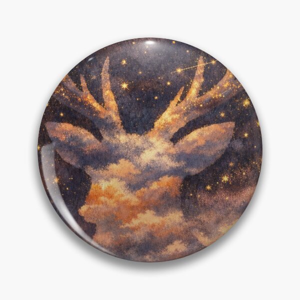 Item preview, Celestial Stag Constellation – Cosmic Deer Galaxy Night Sky Art designed and sold by chihuahuashower.