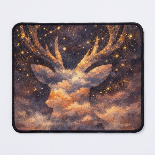 Item preview, Celestial Stag Constellation – Cosmic Deer Galaxy Night Sky Art designed and sold by chihuahuashower.