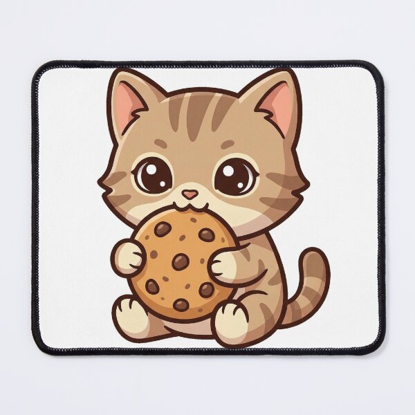 Item preview, Cute tabby kitten with a biscuit designed and sold by Simplify-Art.
