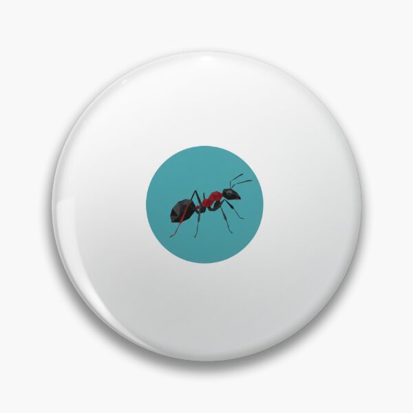 Item preview, Minimalist Ant Sticker – Dark Geometric Art for Retro Aesthetics designed and sold by bsbd-action.