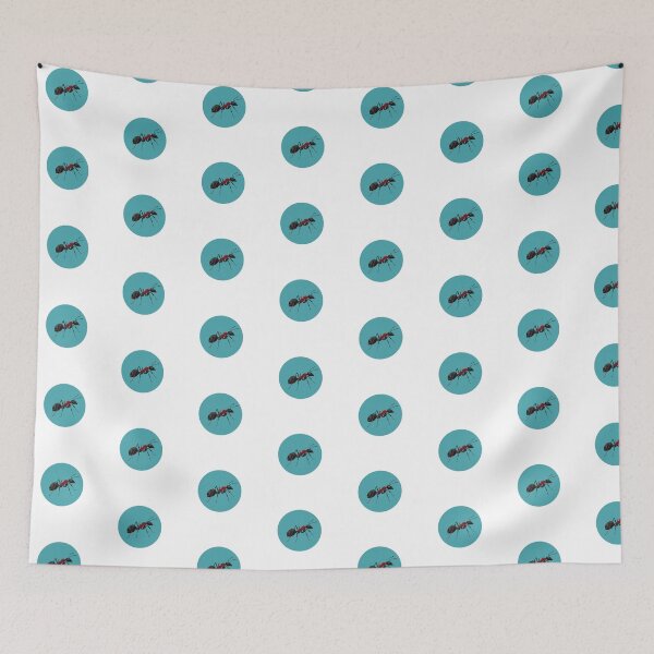 Item preview, Minimalist Ant Sticker – Dark Geometric Art for Retro Aesthetics designed and sold by bsbd-action.