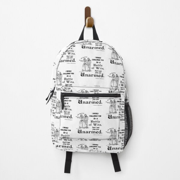 Item preview, Funny classic literature quote credited to Shakespeare | Battle of wits but I see you are unarmed designed and sold by LibrarianLauren.