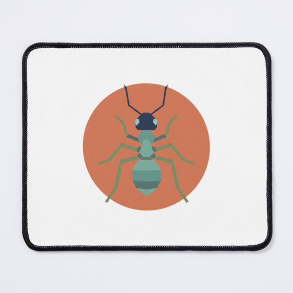 Item preview, Teal Ant Sticker – Geometric Symmetrical Illustration for an Original Gift designed and sold by bsbd-action.