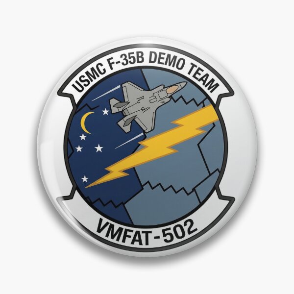 Item preview, USMC VMFAT-502 F-35B Lightning II Demonstration Team Official Emblem designed and sold by CharlieDesings.