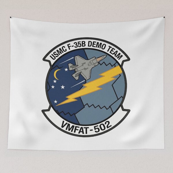Item preview, USMC VMFAT-502 F-35B Lightning II Demonstration Team Official Emblem designed and sold by CharlieDesings.