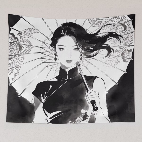 Item preview, Portrait of a Beautiful Asian Woman designed and sold by CandyClubVR.