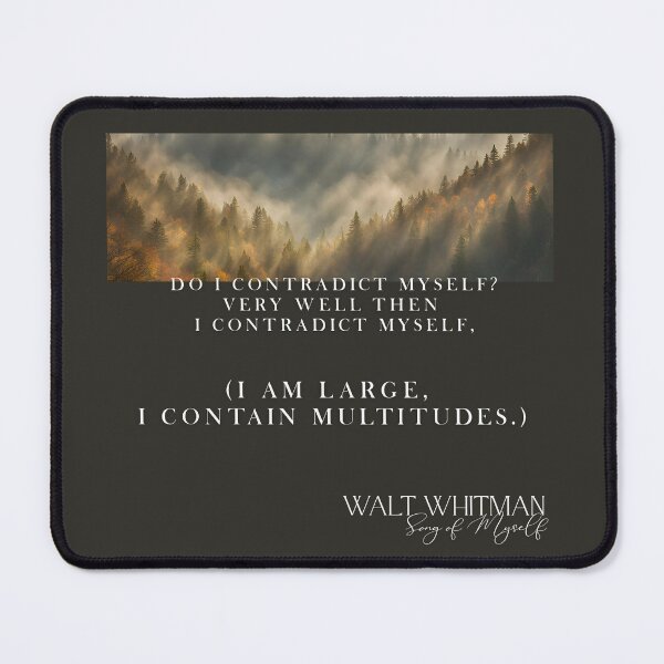 Item preview, I Contain Multitudes Walt Whitman quote designed and sold by LibrarianLauren.