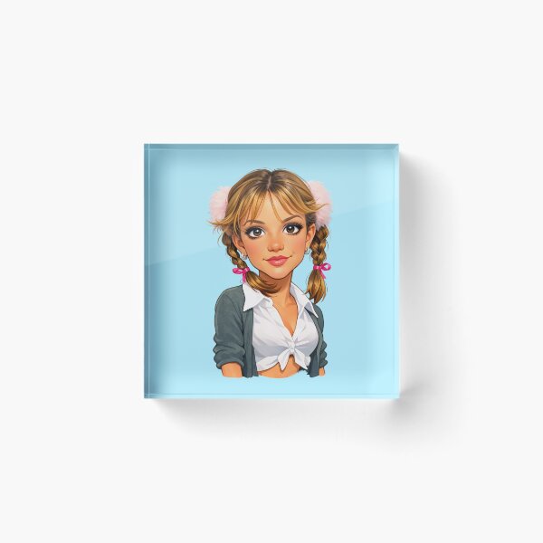 Item preview, Britney Baby One More Time Inspired Pop Star Illustration | 90s Pop Nostalgia Art designed and sold by SimplyJasper.