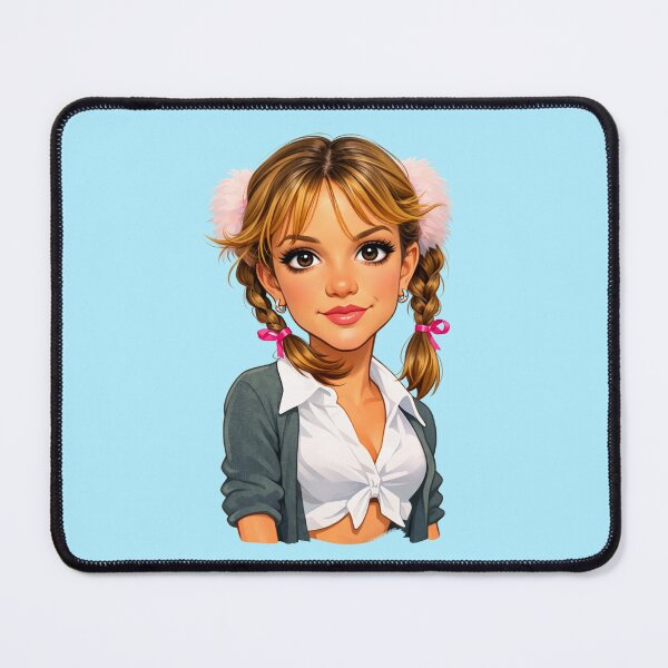 Item preview, Britney Baby One More Time Inspired Pop Star Illustration | 90s Pop Nostalgia Art designed and sold by SimplyJasper.