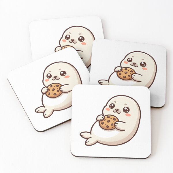 Item preview, Sweet seal with a cookie designed and sold by Simplify-Art.