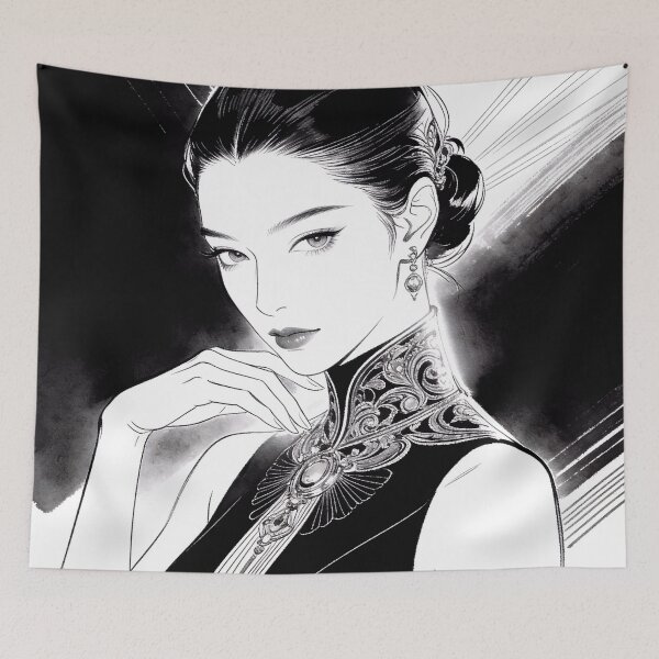 Item preview, Portrait of a Beautiful Asian Woman designed and sold by CandyClubVR.