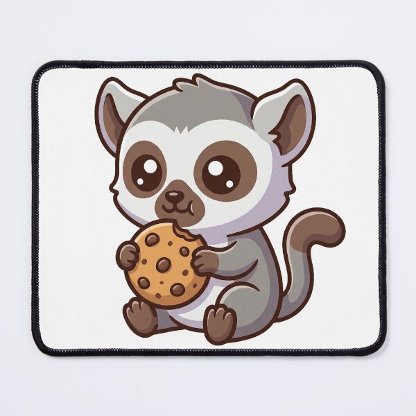 Item preview, Little Lemur with Biscuit designed and sold by Simplify-Art.
