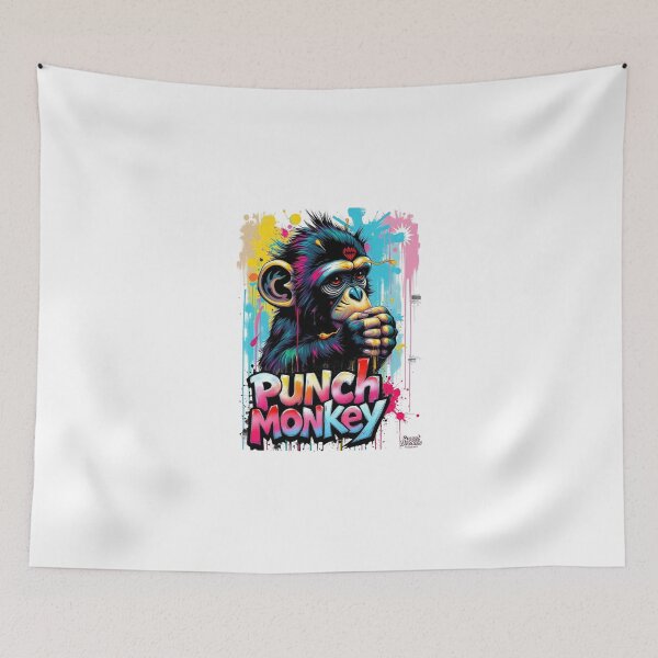 Item preview, Punch Monkey – Funny Retro Meme Design for Trend Lovers designed and sold by Sweet Dreams & Fantasia.