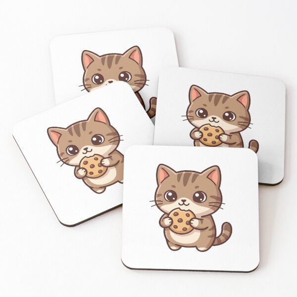 Item preview, Small tabby cat with a biscuit designed and sold by Simplify-Art.