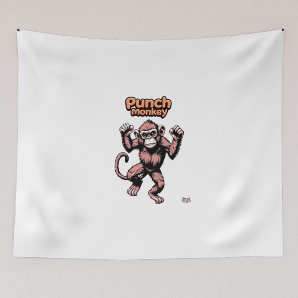 Item preview, Punch Monkey – Funny Retro Meme Design for Trend Lovers designed and sold by Sweet Dreams & Fantasia.