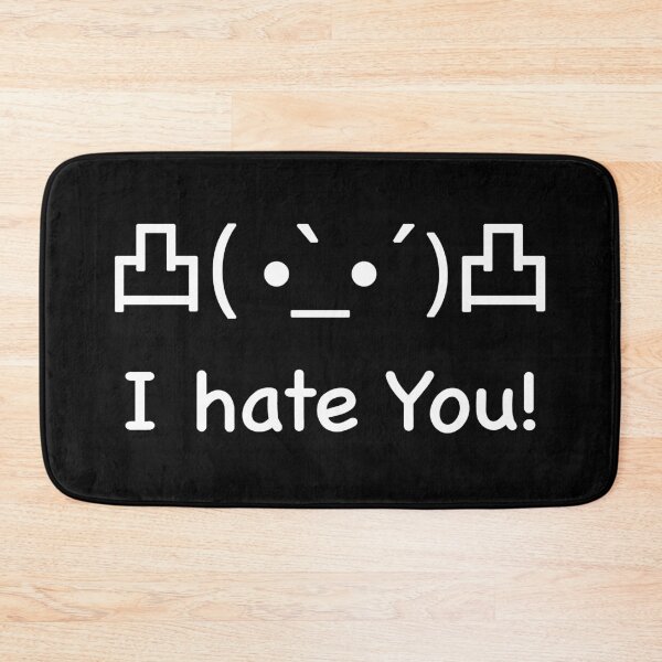 Item preview, I hate you Japanese Kaomoji  designed and sold by Thelittlelord.