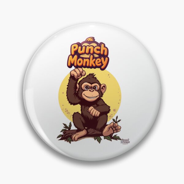 Item preview, Punch Monkey – Funny Retro Meme Design for Trend Lovers designed and sold by Sweet Dreams & Fantasia.