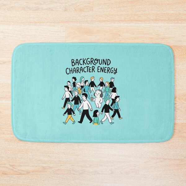 Item preview, Background Character Energy Introvert Humor Design designed and sold by Quiet Mode Studio.