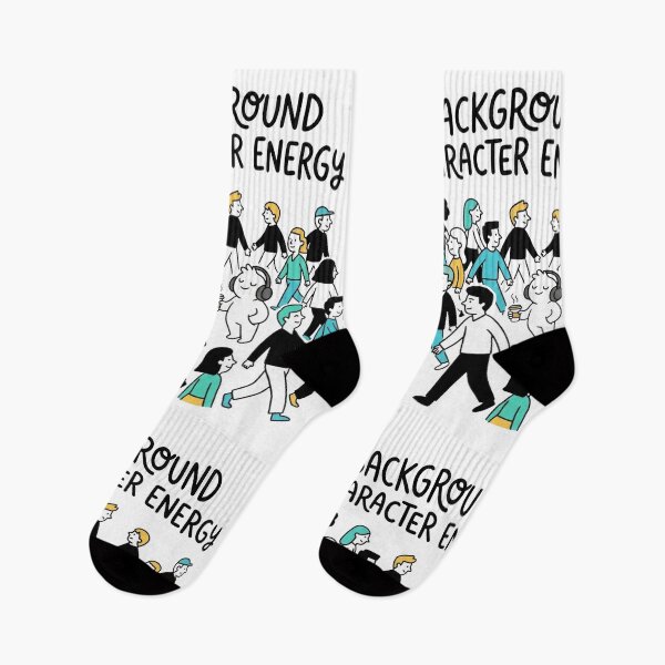 Item preview, Background Character Energy Introvert Humor Design designed and sold by Quiet Mode Studio.