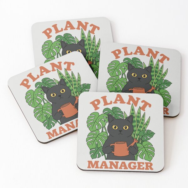 Item preview, Plant Manager - Funny Black Cat designed and sold by DigitalGlade.
