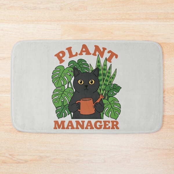Item preview, Plant Manager - Funny Black Cat designed and sold by DigitalGlade.