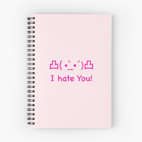 Item preview, I hate you Japanese Kaomoji (hot pink) designed and sold by Thelittlelord.