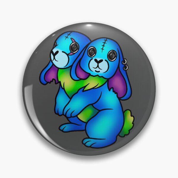 Item preview, Two-Headed Bunny - Blue designed and sold by tyranicorntat.