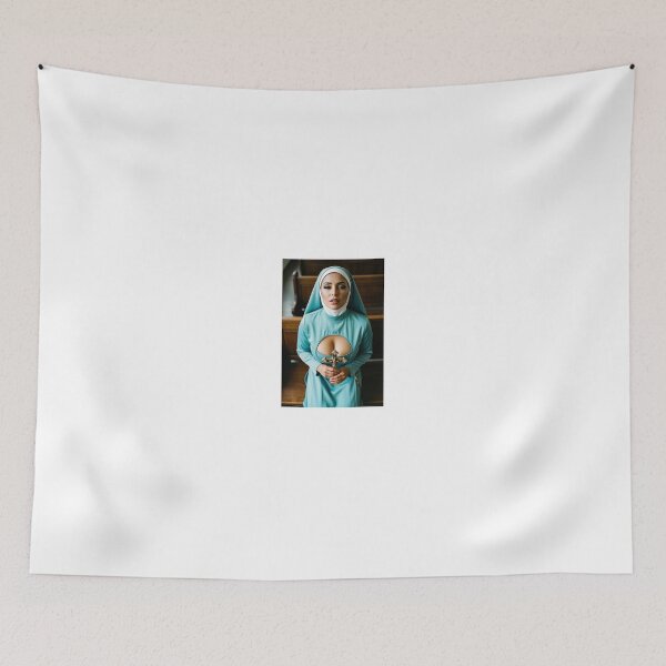 Item preview, Turquoise Nun Kneeling with Golden Crucifix designed and sold by CathryneDelamort.