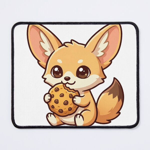 Item preview, Cute desert fox with a biscuit designed and sold by Simplify-Art.
